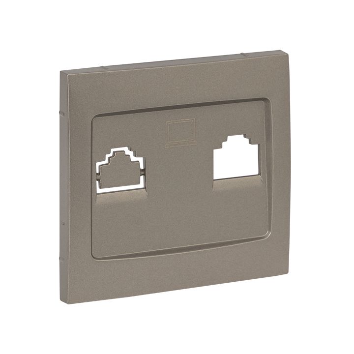 Валенсия лицевая панель розетки RJ-45 1-местная кашемир EKF PROxima ESK01-L-035-40