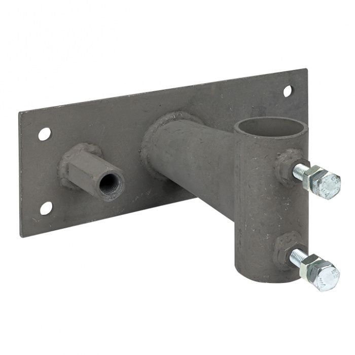 Держатель мачты молниеприемника к стене, D=40мм, вынос 100мм с гайкой EKF PROxima lp-l0100