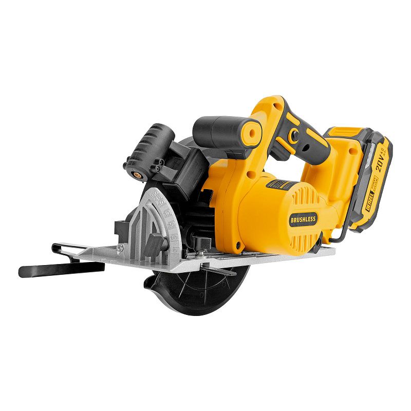 Пила циркулярная аккумуляторная бесщет. CCSH-BL-20-185, 185 мм, Li-Ion, 20 В Denzel 27409