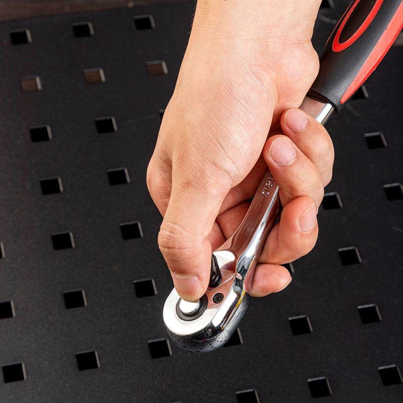 Трещотка 3/8", 200 мм, 72 зуба Deli RS EDL2422