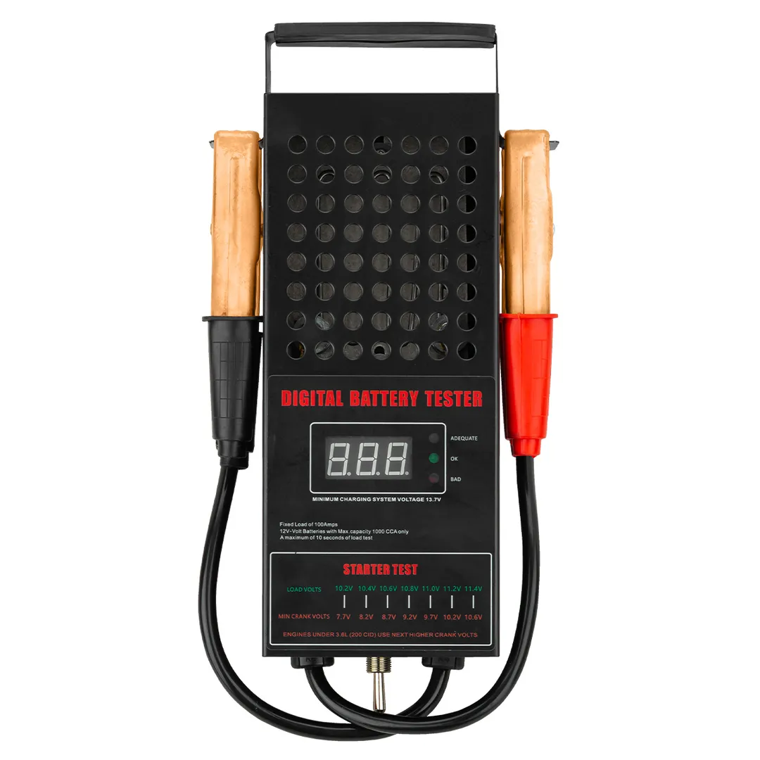 Тестер аккумуляторных батарей цифровой 12V, 100А ForceKraft FK-8311