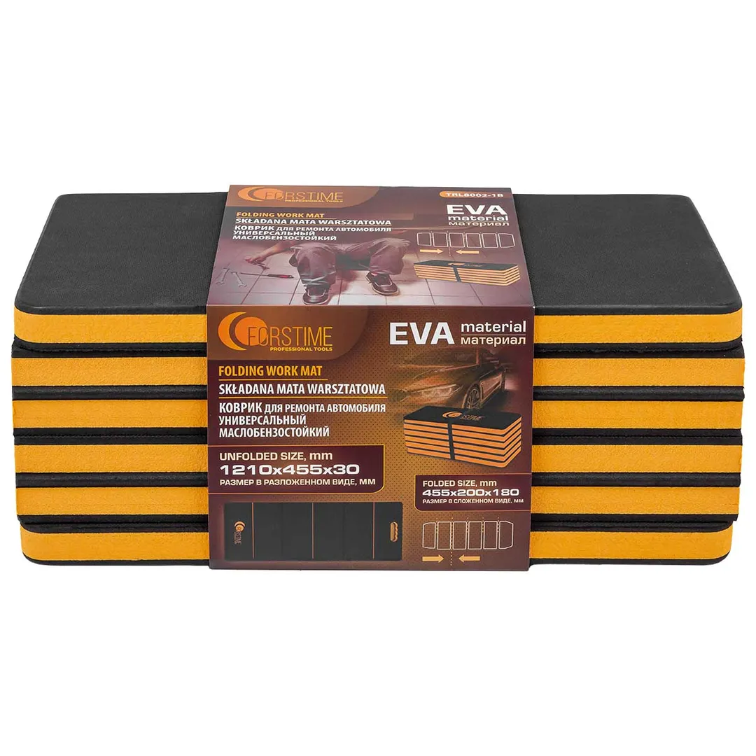 Коврик для ремонта автомобиля универсальный маслобензостойкий, EVA, 1210x455x30 мм FORSTIME FT-TRL8002-1B