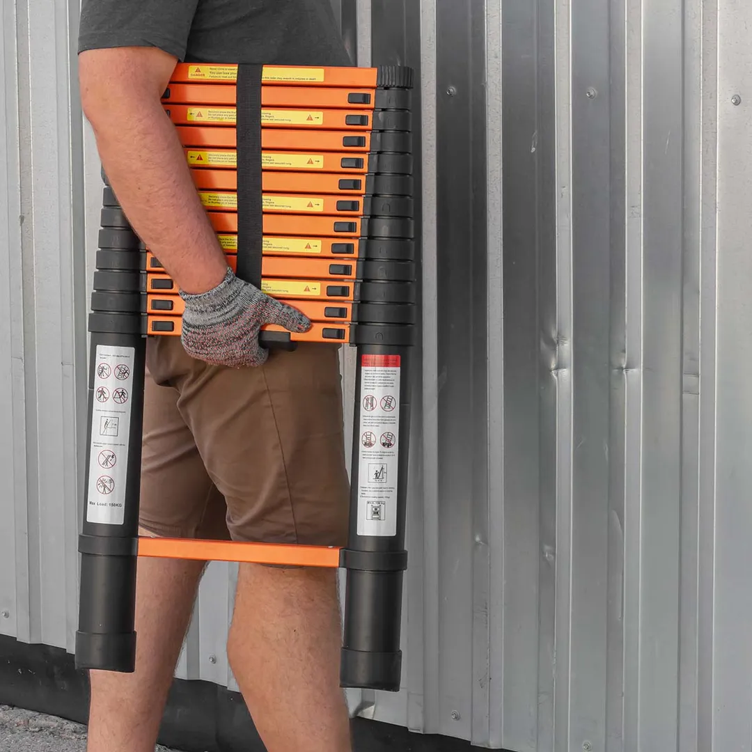 Лестница телескопическая алюм. бытовая 4.1м, 14 ступ. ISMA ISMA-UP410