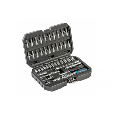 Набор инструмента 1/4" 46 пр. 6-гр CrV Hoegert HT1R216