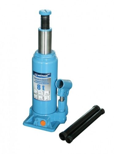 Домкрат бутылочный Unitraum UN90804 (8 т) Н=230+147+80 мм