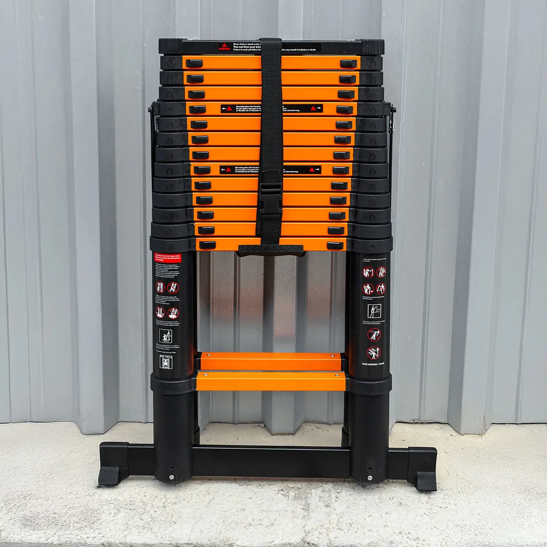 Стремянка телескопическая алюм. бытовая 4.4 м, 15+15 ступ. ISMA ISMA-UP440-2