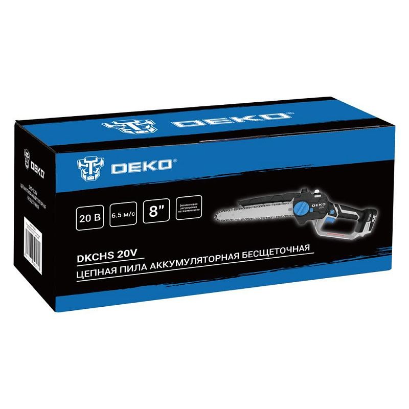 Пила цепная аккумуляторная DKCHS 20V 085-2015 DEKO 085-2015