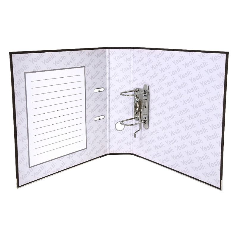 Папка-регистратор "Yesli:", А4, 75 мм, ПВХ Эко, черный