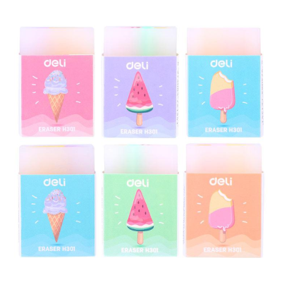 Ластик Deli "Ice cream Eraser", ассорти