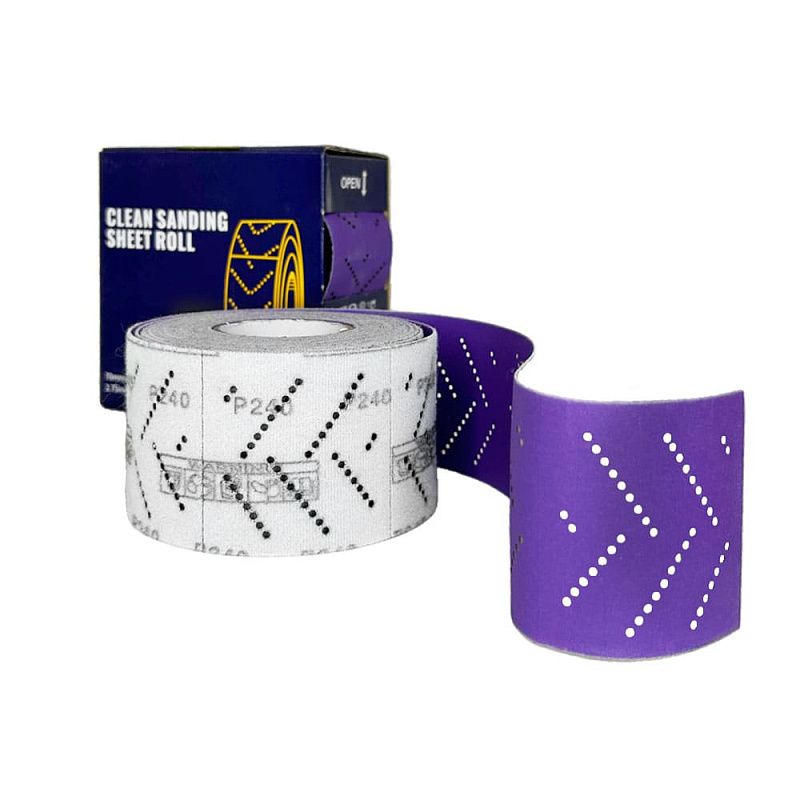 Шлифлист 70 мм х 12 м отрывной мультипылеотвод P150 HOREX SL712SM150