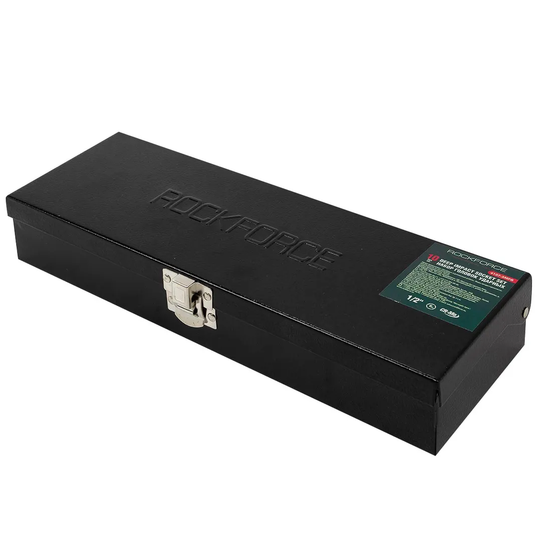 Набор головок ударных глубоких 10 пр.,1/2'' 6-гр., 10-24 мм RockForce RF-4107-5MPB