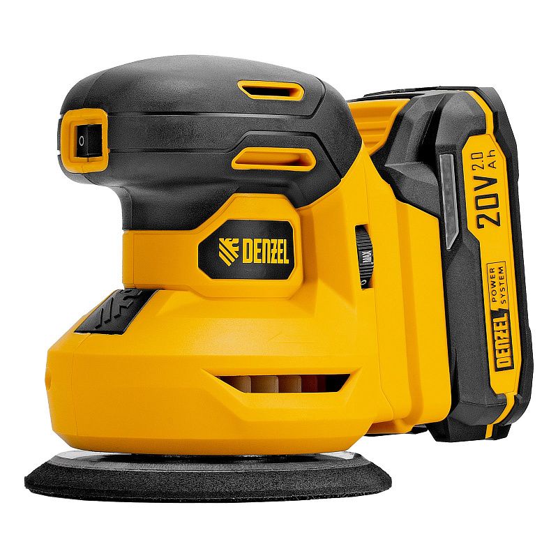 Машина шлифовальная эксцентриковая аккумуляторная CROSH-20-125, Li-Ion, 20 В Denzel 28901