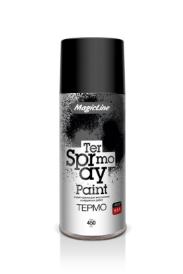 Краска термостойкая черная (265г) RAL 9004 Magicline 600