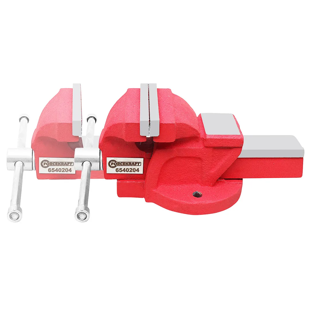 Тиски стальные с наковальней 100 мм ForceKraft FK-6540204