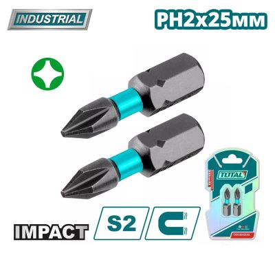 Бита ударная PH2 25 мм TOTAL TACIM71PH225 (2 шт)