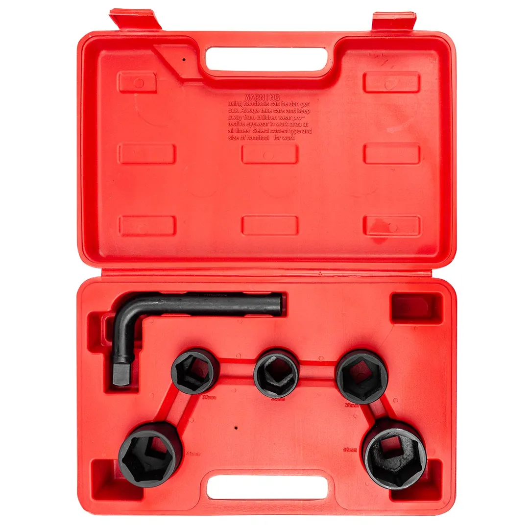 Набор ударных головок 6 пр. 3/4'' 6-гр. 30-46 мм ForceKraft FK-6064-5MPB