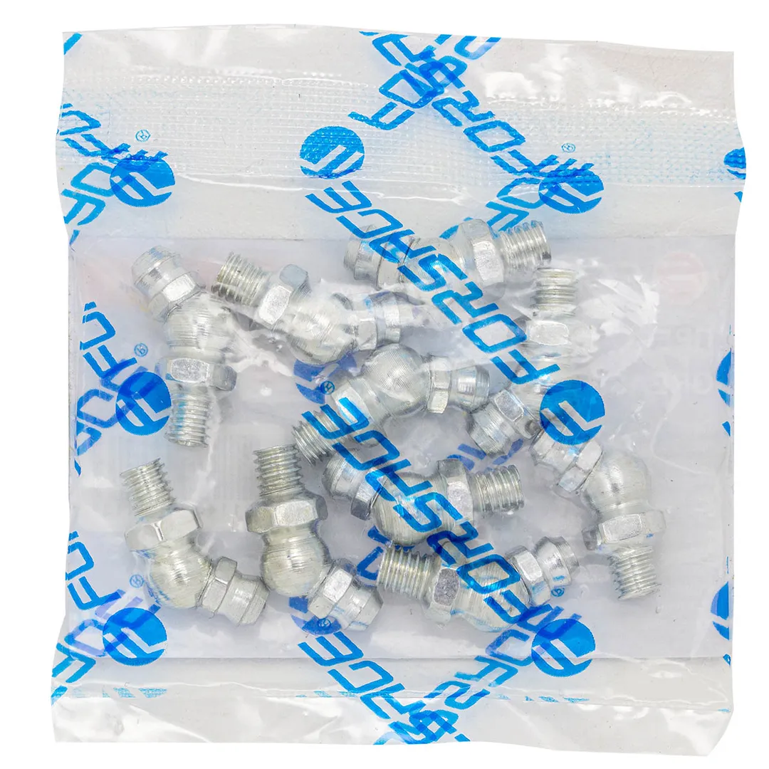 Пресс-масленка 6 мм угловая, 45°, комплект 10 шт. Forsage F-GN-01-45-6MM