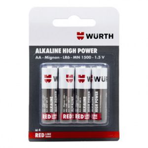Элемент питания АА/LR6-1.5 V, алкалиновые WÜRTH 08270014