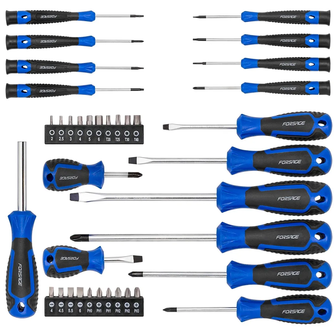 Набор отверток в комплекте с битами 37 пр Forsage F-7037B