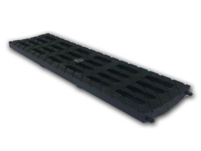 Решетка MEDIUM B-125 пластиковая, черный Ecoteck ДИ 02305000