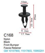 Клипса для крепления внутренней обшивки а/м GM пластиковая, 100 шт Forsage C0168(GM)