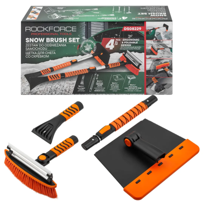 Щетка для снега со скребком 4 пр RockForce RF-DS08229