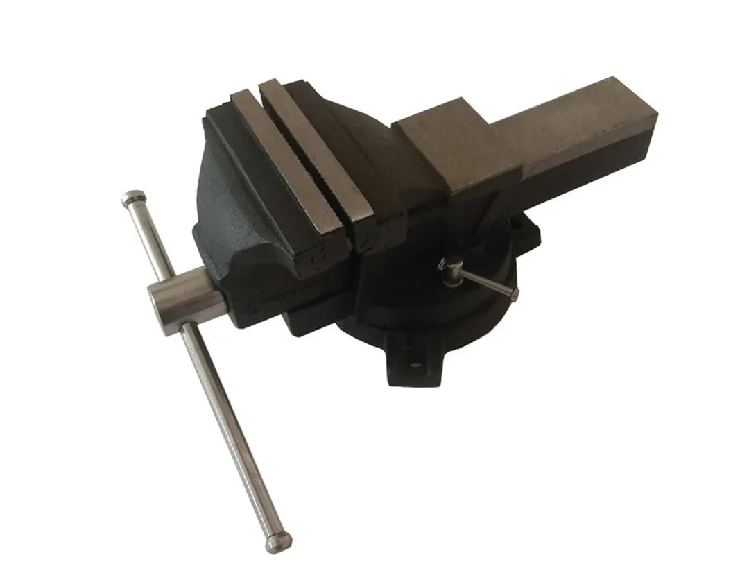 Тиски стальные поворотные с наковальней 125 мм ForceKraft FK-6540105