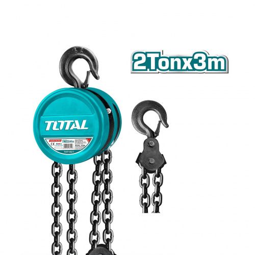Таль ручная цепная 3 м 2 т TOTAL THT1621