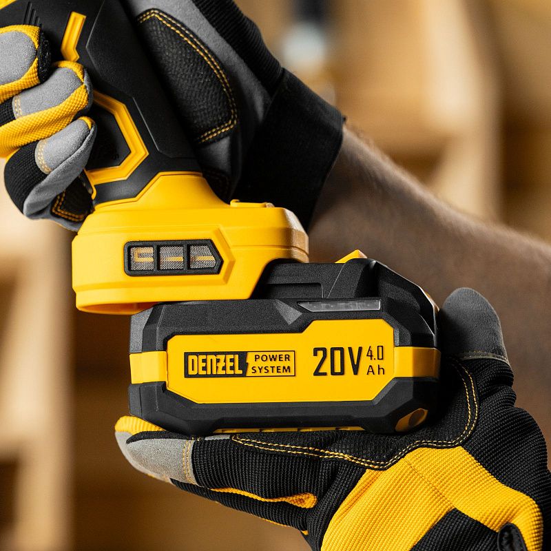 Машина шлифовальная угловая аккумуляторная бесщет. AGH-BL-20-125, Li-Ion, 20 В Denzel 27010