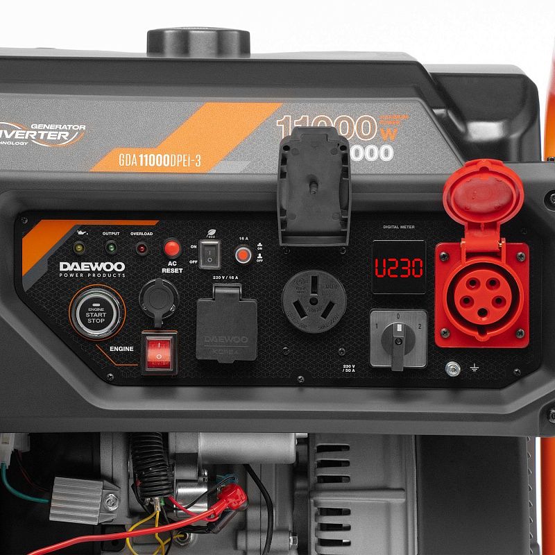 Генератор бензиновый инверторный GDA 11000DPEi-3 Daewoo Power GDA 11000DPEi-3