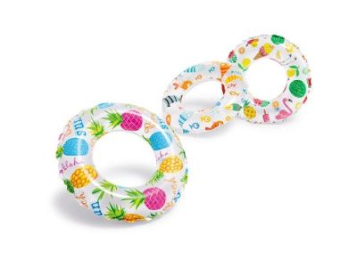 Надувной круг для плавания Lively Print, 51 см, от 3 до 6 лет, цвета в ассортименте INTEX 59230NP