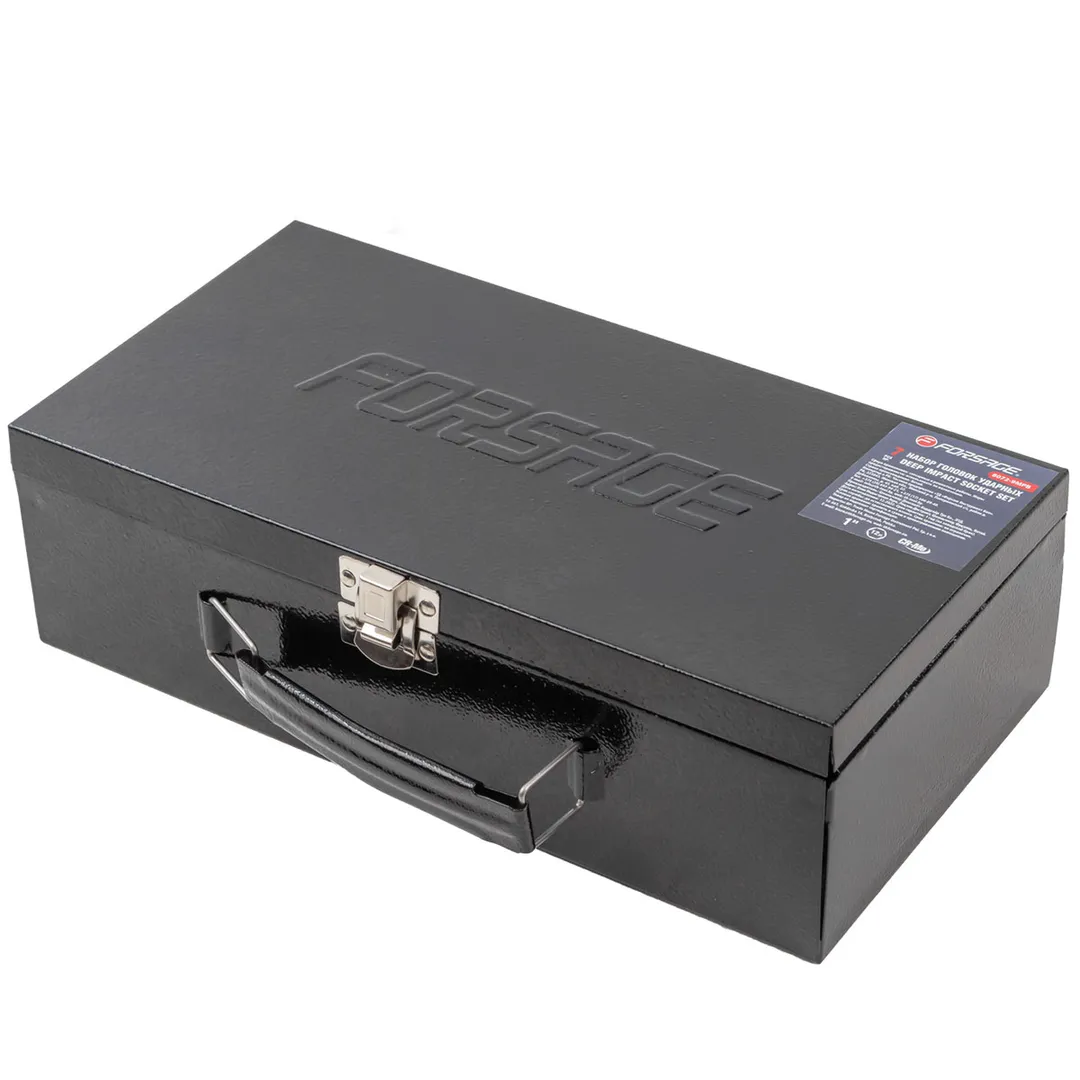 Набор головок ударных глубоких 1" 7 пр., 12-гр., 24-46 мм Forsage F-8072-9MPB