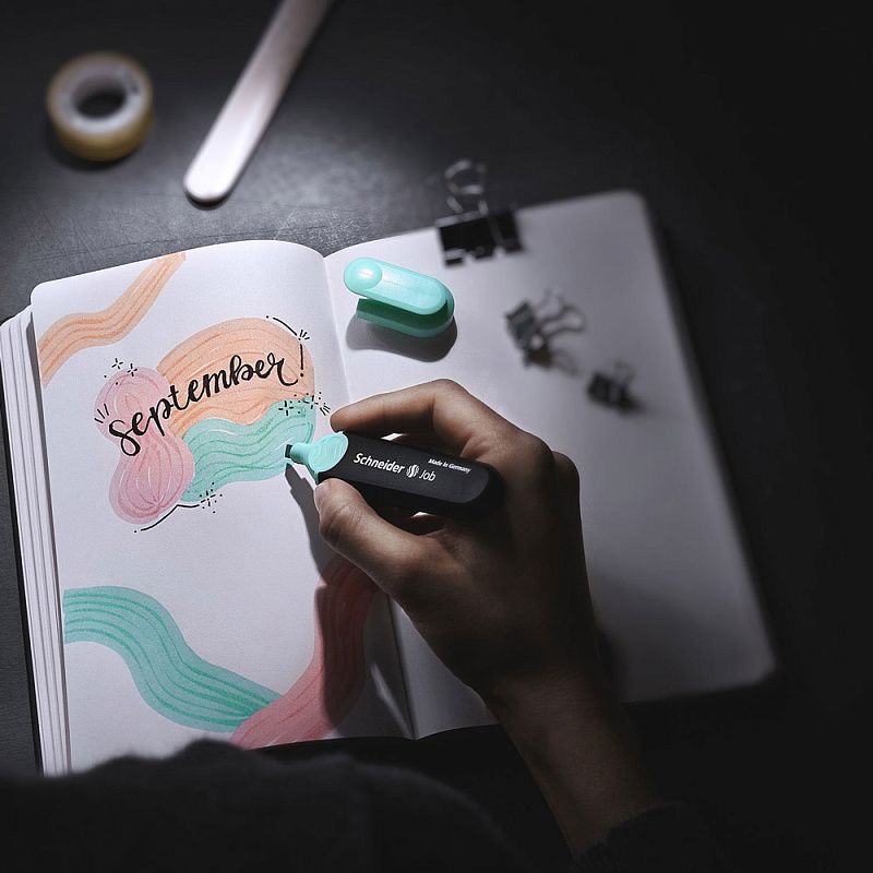 Маркер текстовый "Schneider Job", оранжевый