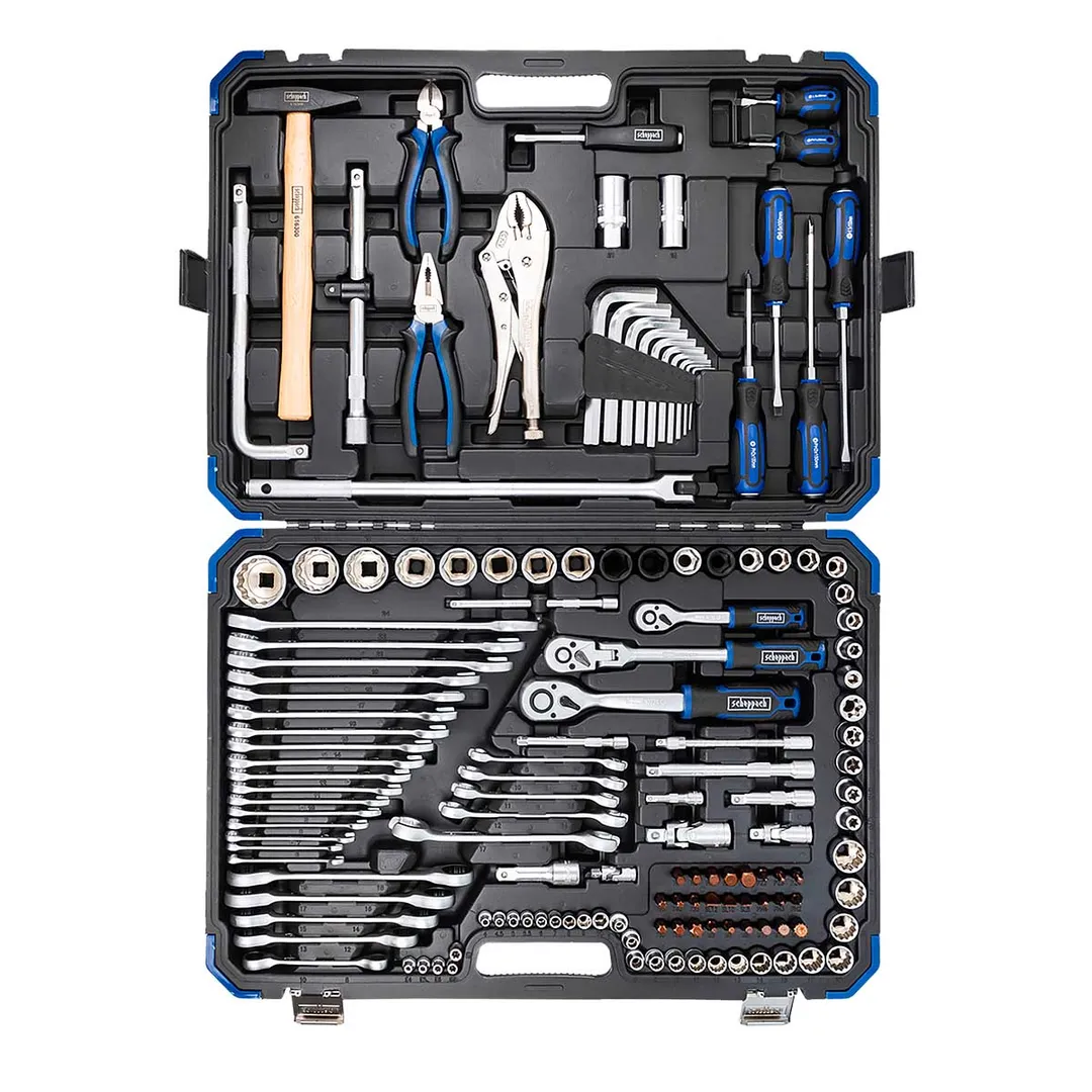 Набор инструментов 142+6 пр 1/4''&3/8''&1/2'' 6-гр Scheppach Sch-41421-5 GOLD