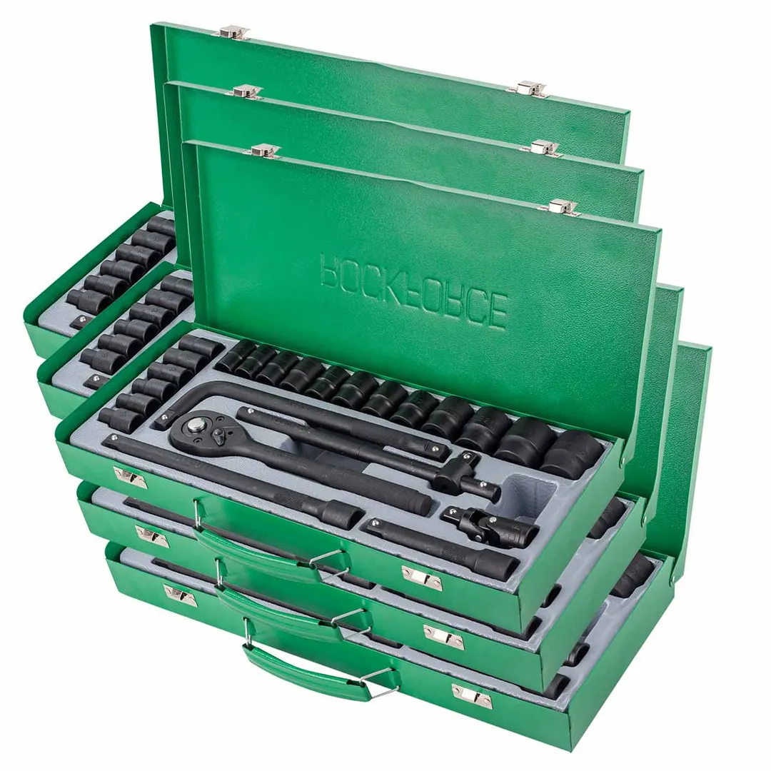 Набор инструментов 24 пр. 1/2'' 6-гр. 8-32 мм, 5 к-тов RockForce RF-4245B-5MPB 5 K-T