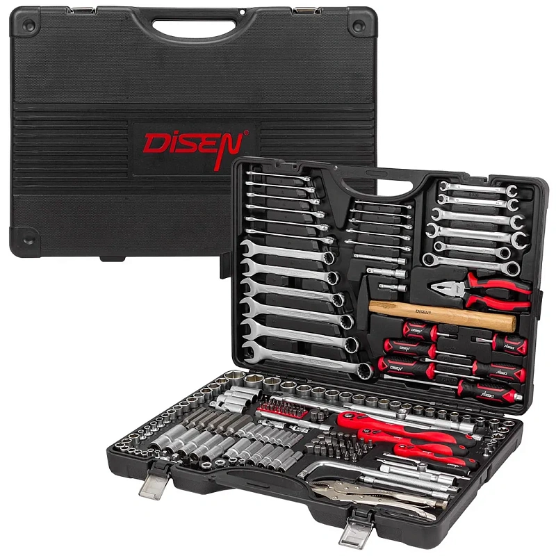 Набор инструментов 202 пр. 1/4''&3/8''&1/2'', 6-гр. DISEN DS-42022-5