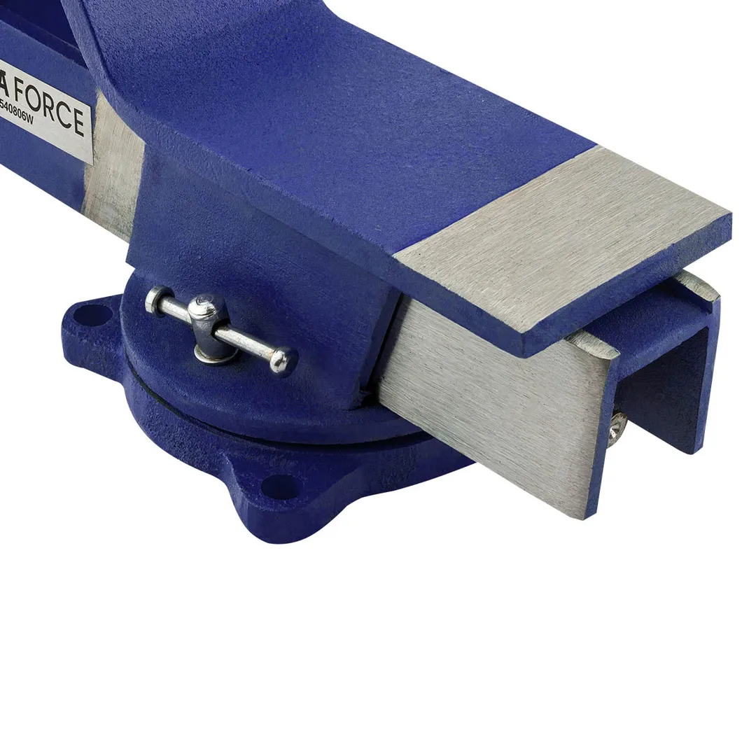 Тиски стальные поворотные с наковальней YATAFORCE YF-6540806W