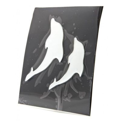 Наклейка 3DS08251, Дельфины, 16x20cm KING
