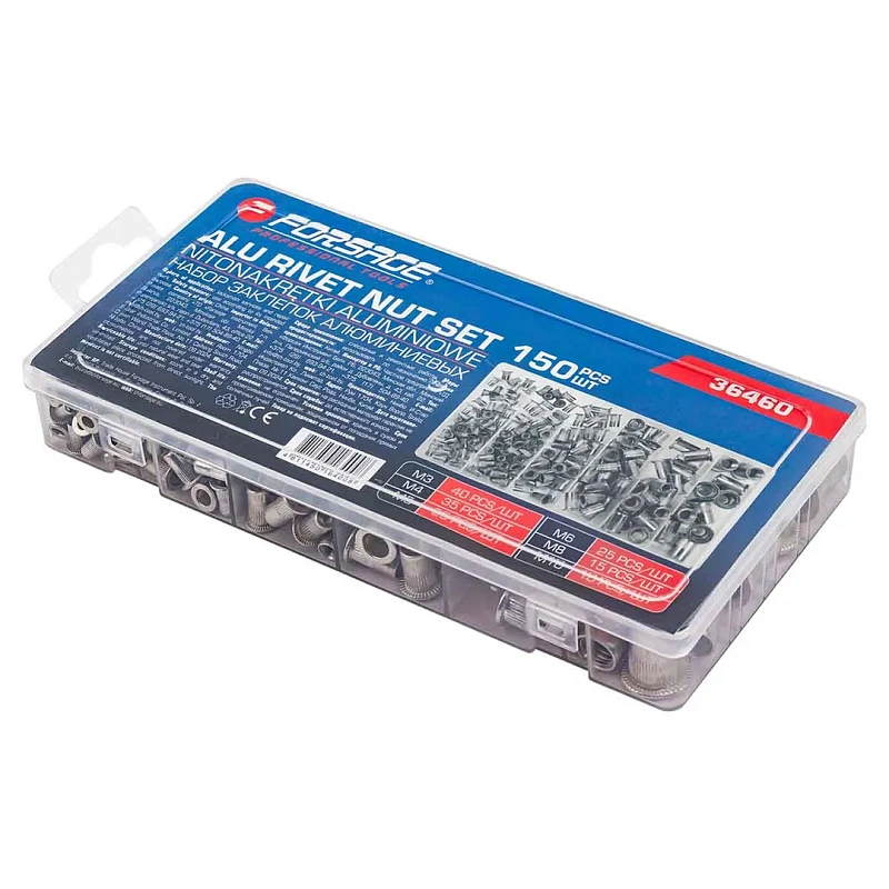 Набор заклепок алюминиевых 150 шт Forsage F-36460