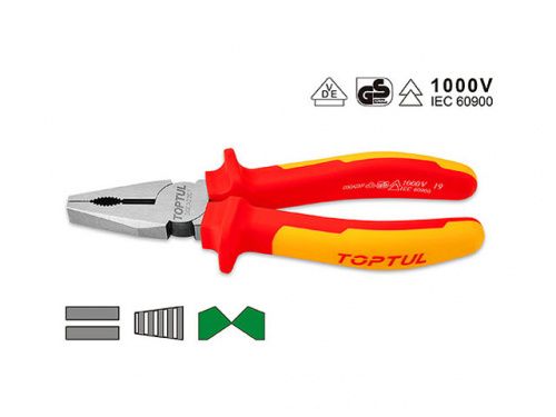Плоскогубцы диэлектрические 1000V Toptul