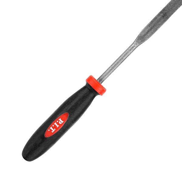 Набор надфилей HSET03-0006 (6шт, №3, 200/100 мм, перекрестная насечка, двухкомп. рукоятка) PIT HSET03-0006