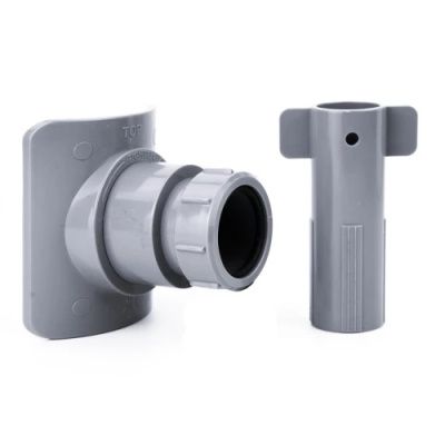 Врезка в канализационную трубу для внутренней канализации 110х50 мм, ABS, серый РосТурПласт 43111