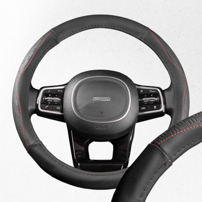 Оплетка экокожа M Art- Черная SKYWAY S01102340