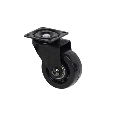 Колесо меб. SHIFT d50 h67 с площадкой, черный AKS 120179