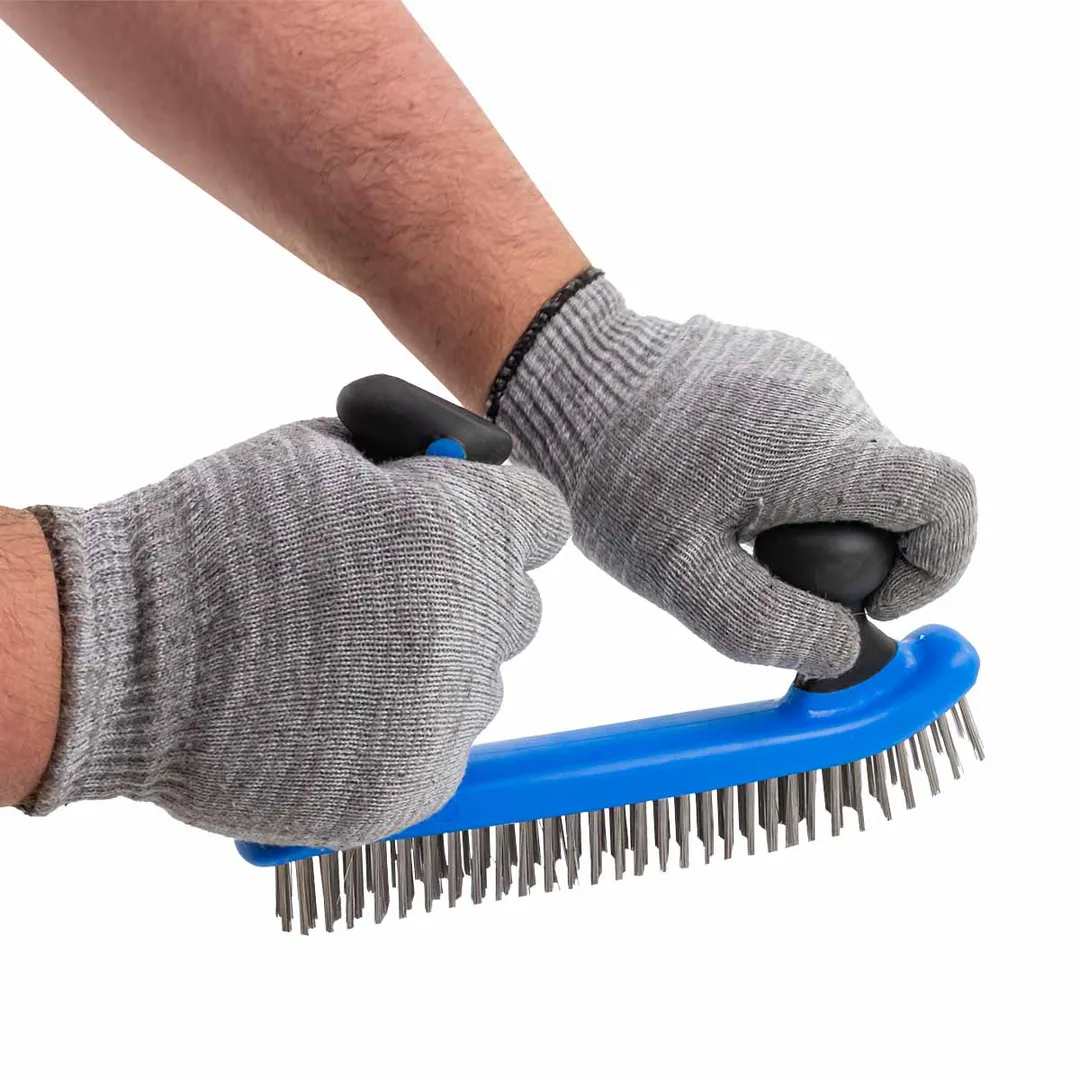 Щетка по металлу двуручная проволока из нержавеющей стали 5x32ряда Forsage F-340126229