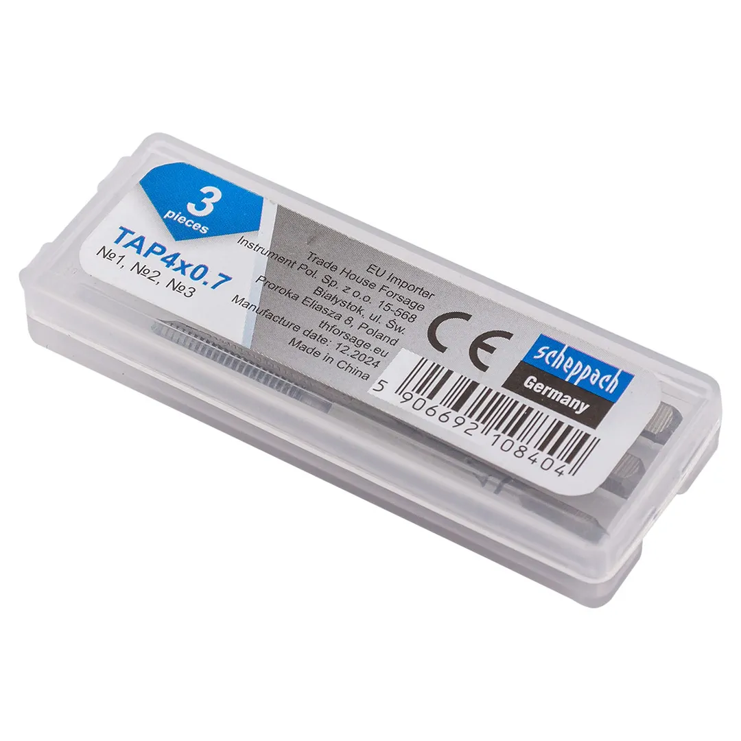 Метчик M4x0,7 3 шт Scheppach Sch-TAP4x0,7