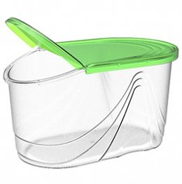 Емкость для сыпучих продуктов Wave 1 л (киви) BEROSSI ИК 34443000