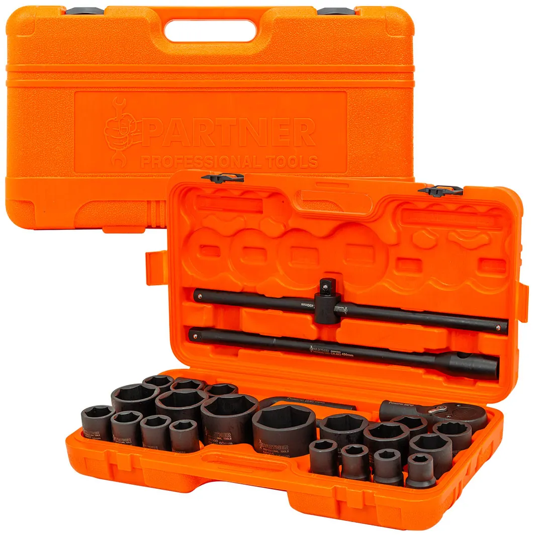Набор инструментов ударных 26 пр. 3/4'' 6-гр. Partner PA-68262-5MPB