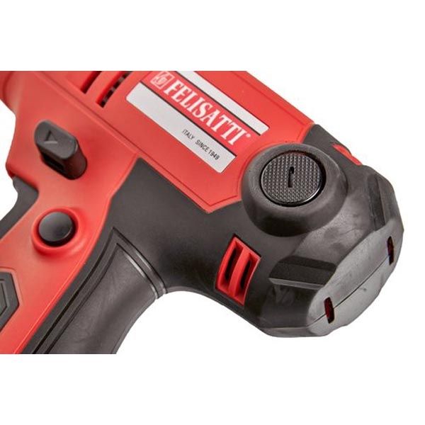 Сетевая дрель-шуруповерт 320,320 Вт, 45 Нм,макс. диаметр сверления в стали/дереве 10/28 мм,двухскоросная 0-450/0-1800 об/мин Felisatti FT9010 Felisatti