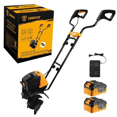 Культиватор аккумуляторный DKET40V, 2x20В, 2x4.0Ач DEKO 065-1232